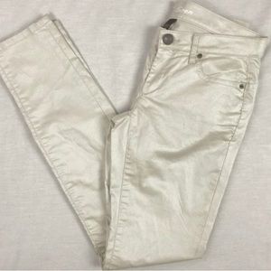 Vs Siren Metallic Skinny Jeans Size 10 - image 1